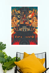 Fury Squad Music Poster – Rock Guitar & Speaker Wall Art  (Hollywood  Poster)