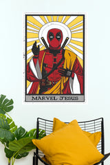 Marvel Jesus Deadpool Poster | Superhero Comic Wall Art (Hollywood  Poster)