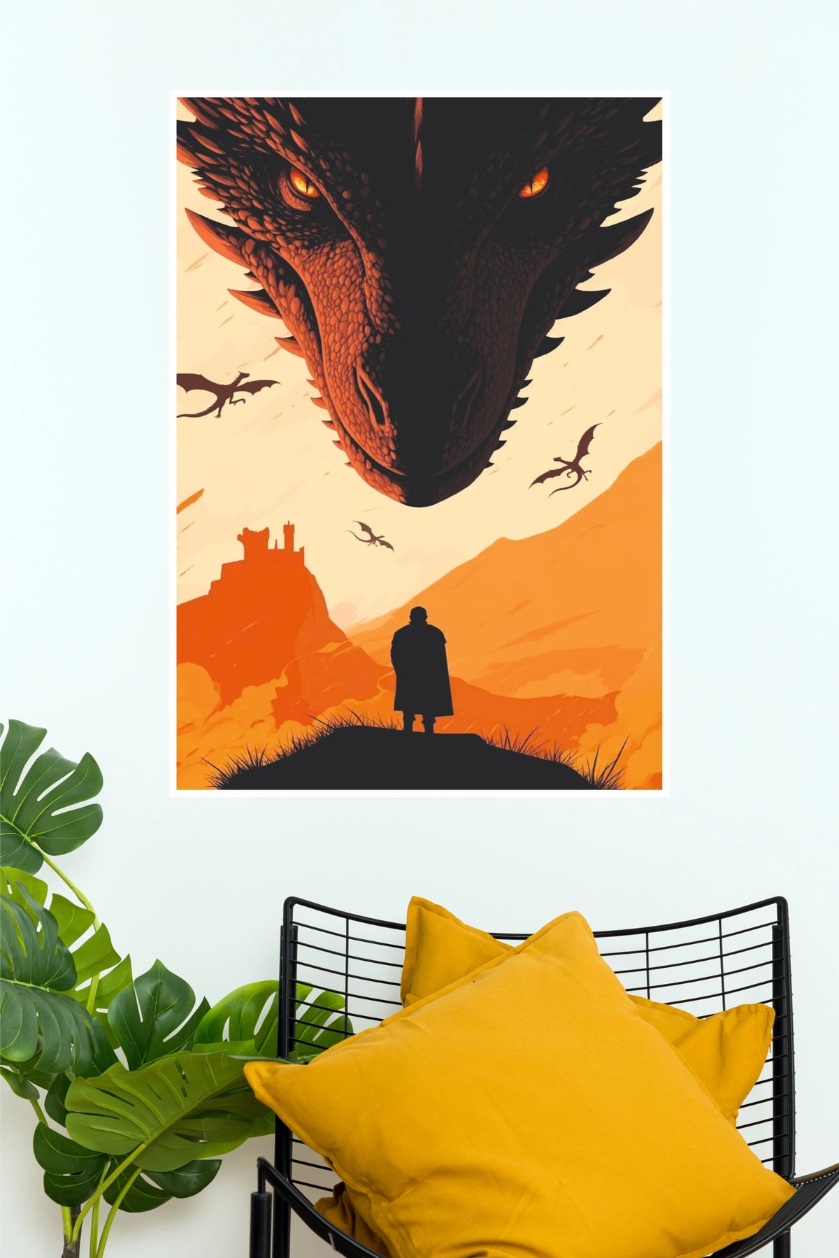 House Targaryen Dragon Fantasy Poster | Epic Wall Art (Hollywood  Poster)