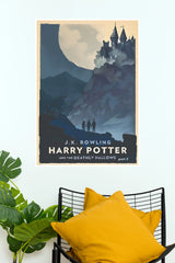 Harry Potter and the Deathly Hallows Part 2 Poster | Hogwarts Castle Wall Art (Hollywood  Poster)