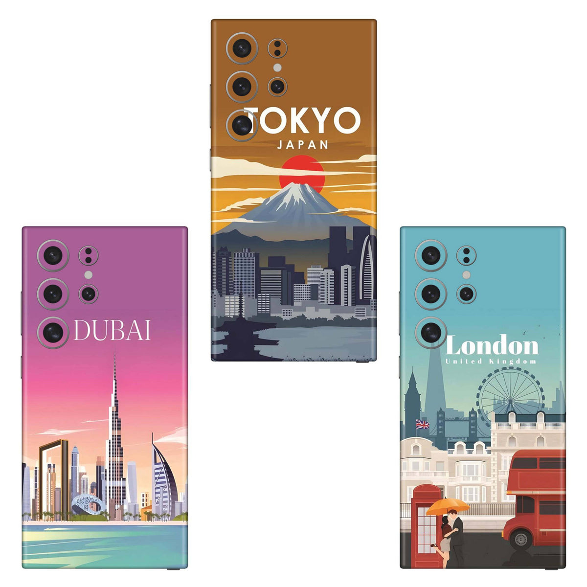 Combo 135 Mobile Skin Pack Of 3 Combo