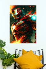 Iron Man Futuristic Armor Action Wall Poster  ( Hollywood Poster)