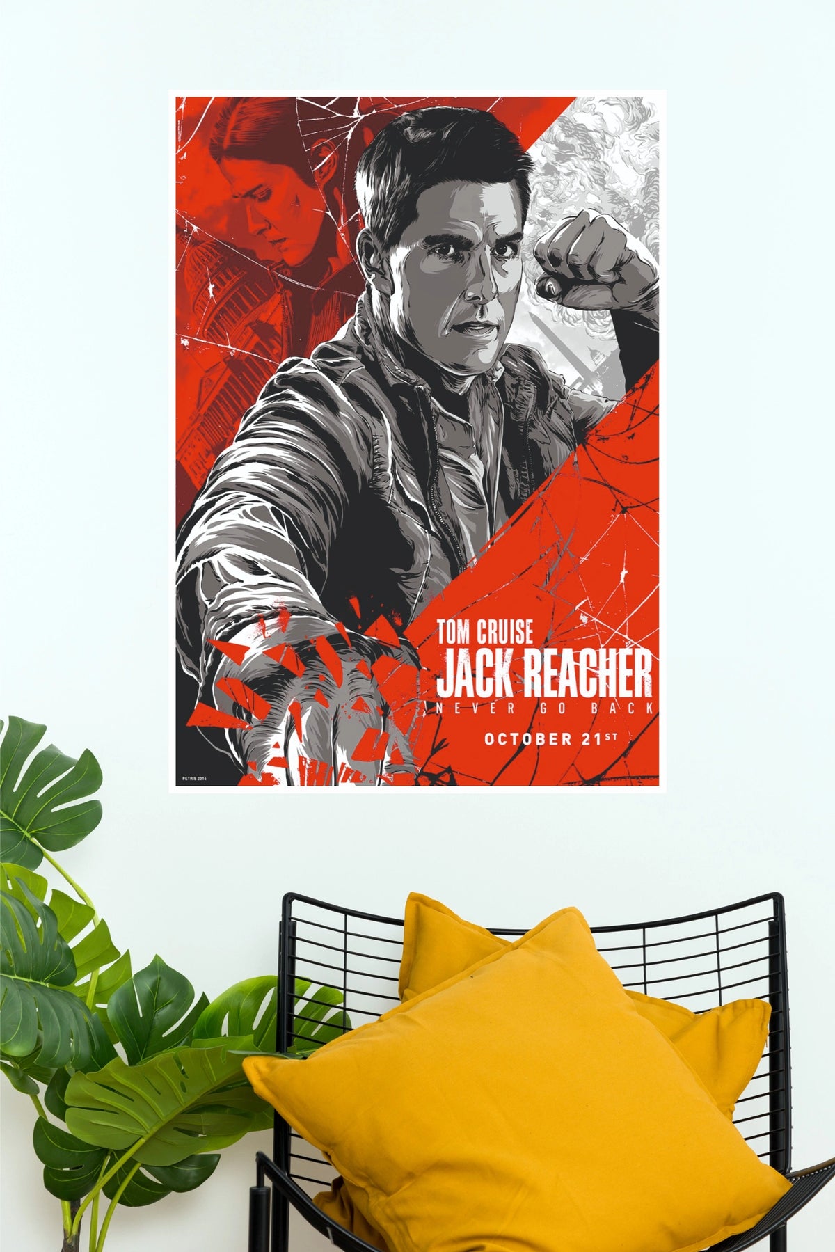 Jack Reacher Never Go Back Vintage Action Movie Poster ( Hollywood Poster)