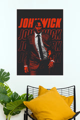 John Wick Cinematic Movie Poster Digital Print (Hollywood Poster)