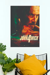 John Wick Chapter 4 Poster – Intense Cinematic Action Wall Art (Hollywood Poster)