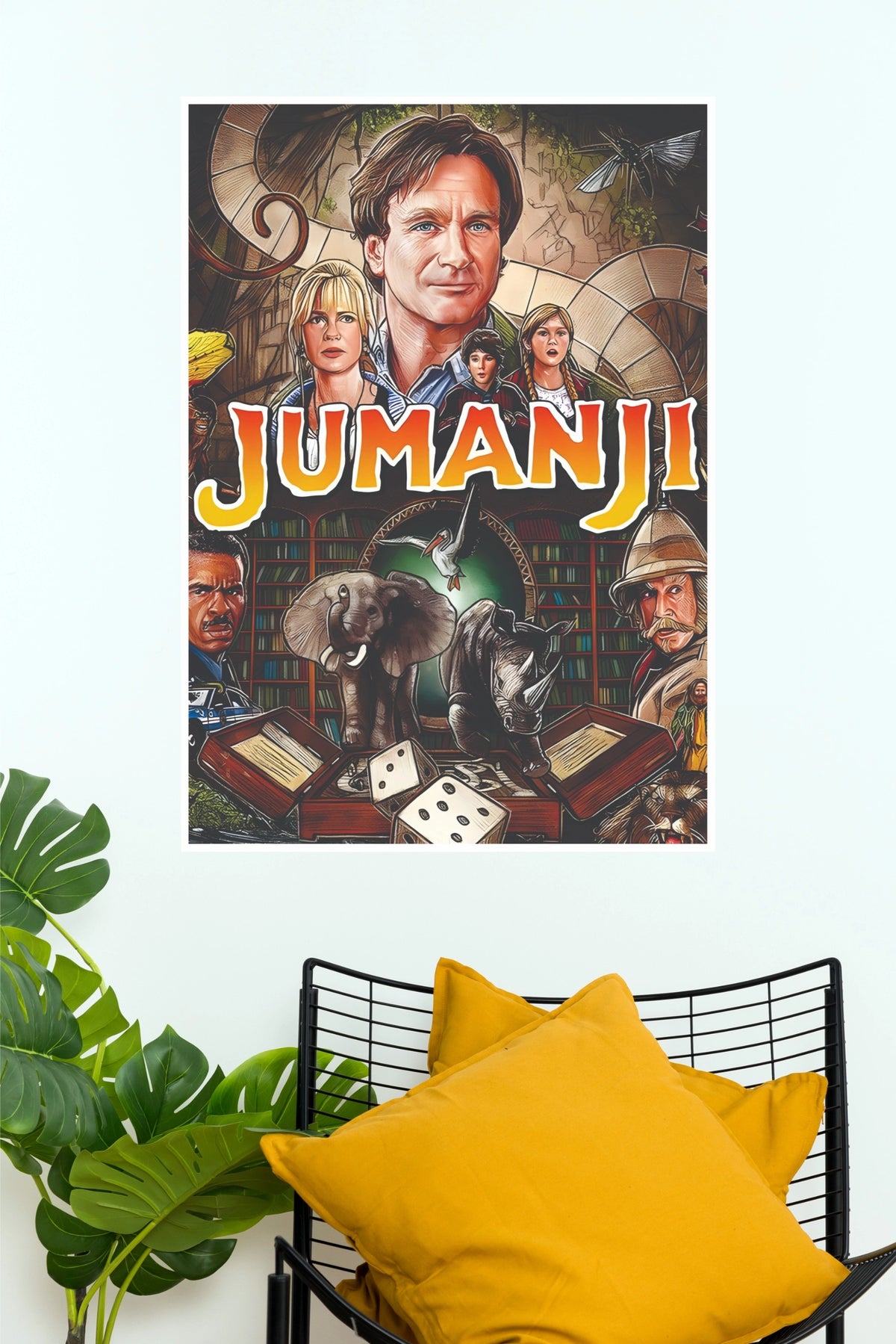 Jumanji Adventure Movie Printed Poster – Premium Wall Decor   (Hollywood  Poster)