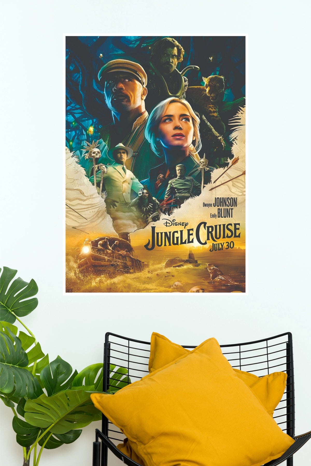 Jungle Cruise Hollywood Movie Poster | Adventure Movie Wall Poster (Hollywood  Poster)