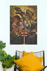 Jurassic Park Vintage Dinosaur Movie Wall Poster (Hollywood  Poster)