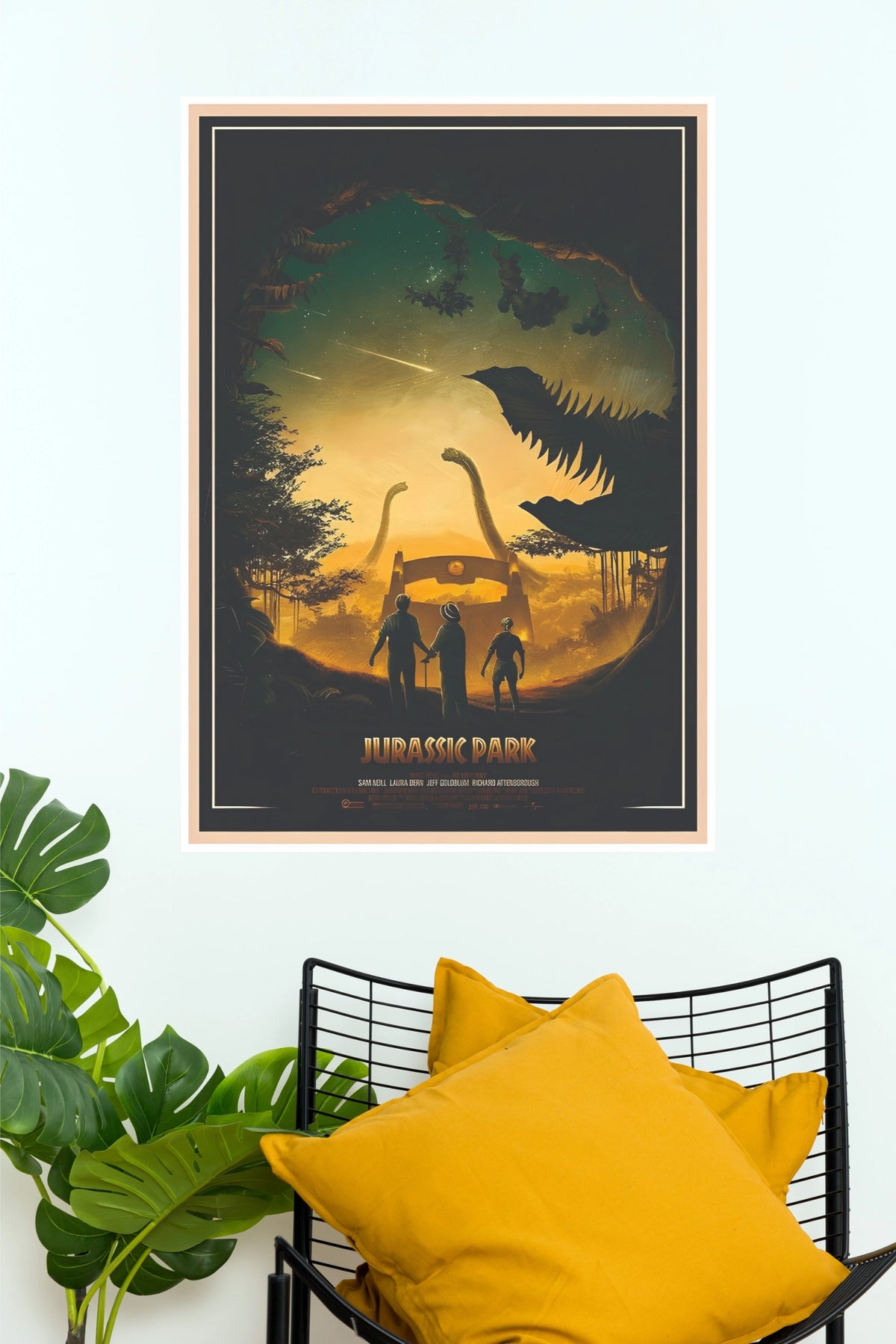 Jurassic Park Dinosaur Adventure Vintage Wall Poster (Hollywood  Poster)