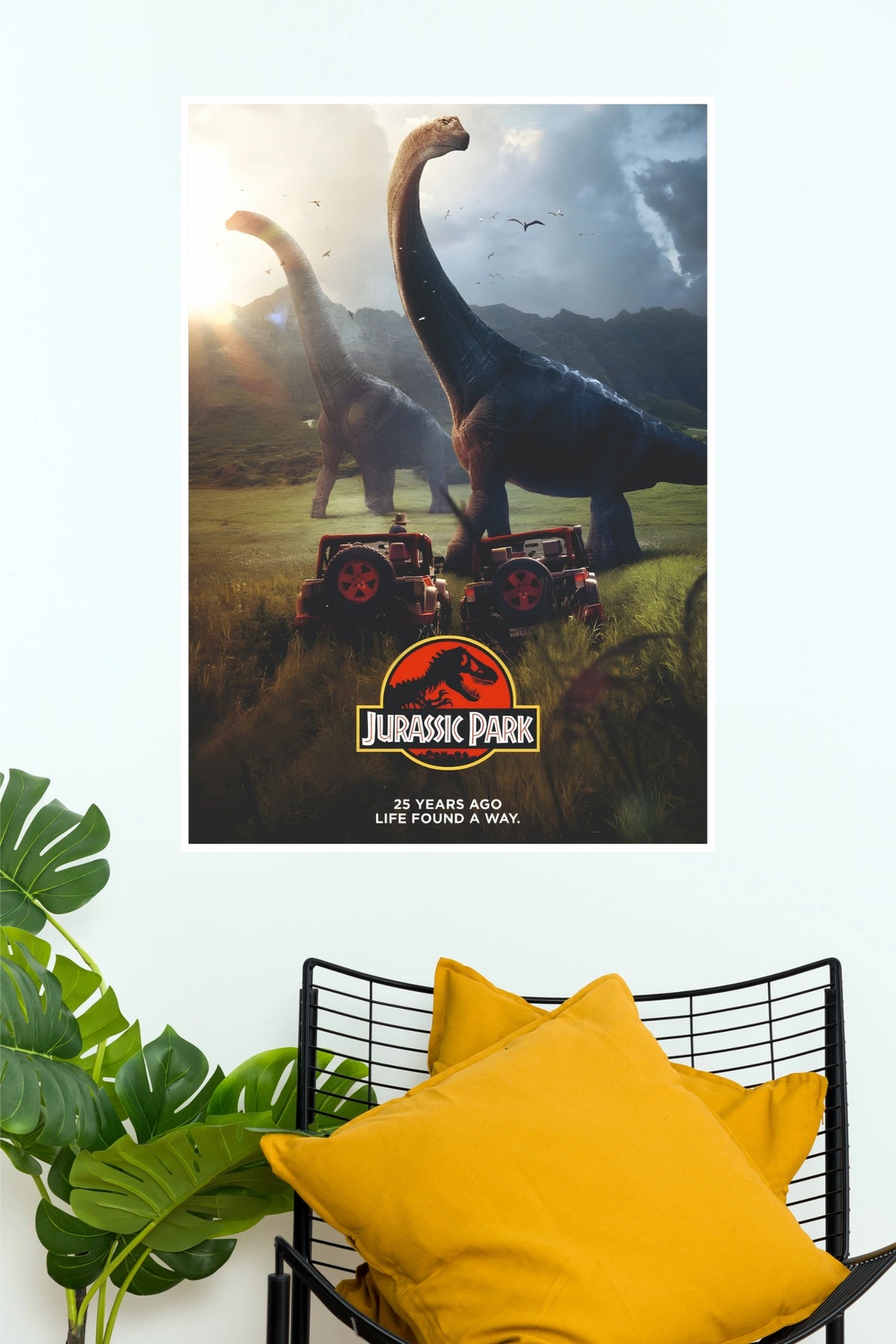Jurassic Park 25th Anniversary Brachiosaurus Poster | Dinosaur Movie Wall Decor (Hollywood Poster)