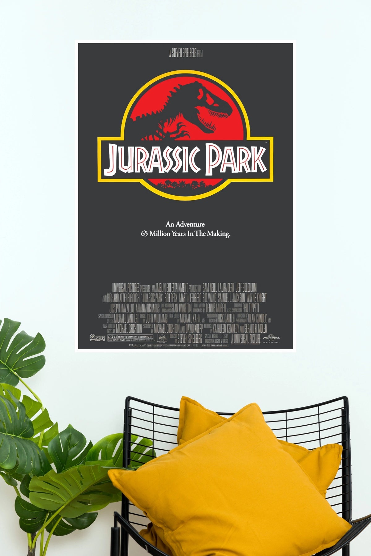 Jurassic Park Minimal Logo Poster | Classic Dinosaur Movie Wall Decor (Hollywood Poster)