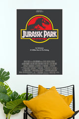 Jurassic Park Minimal Logo Poster | Classic Dinosaur Movie Wall Decor (Hollywood Poster)