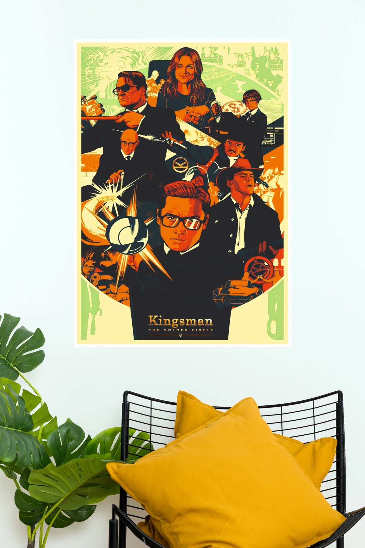 Kingsman: The Golden Circle Poster – Stylish Spy Action Movie Wall Art (Hollywood Poster)