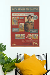 Loki Ouroboros TVA Poster – Got a Minute for Safety Wall Art (Hollywood Poster)
