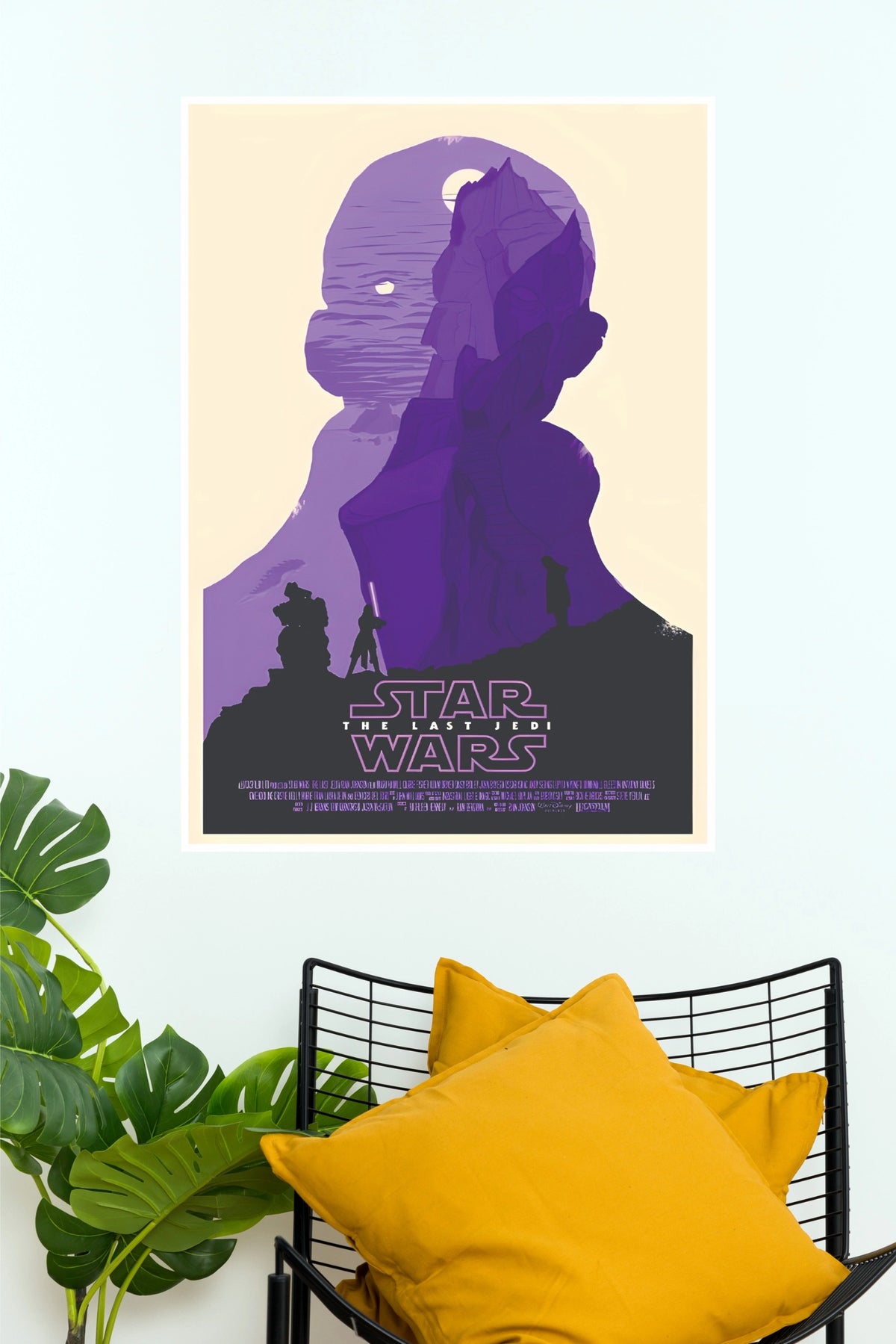 Luke Skywalker Star Wars Poster | Minimalist Galactic Wall Art (Hollywood Poster)