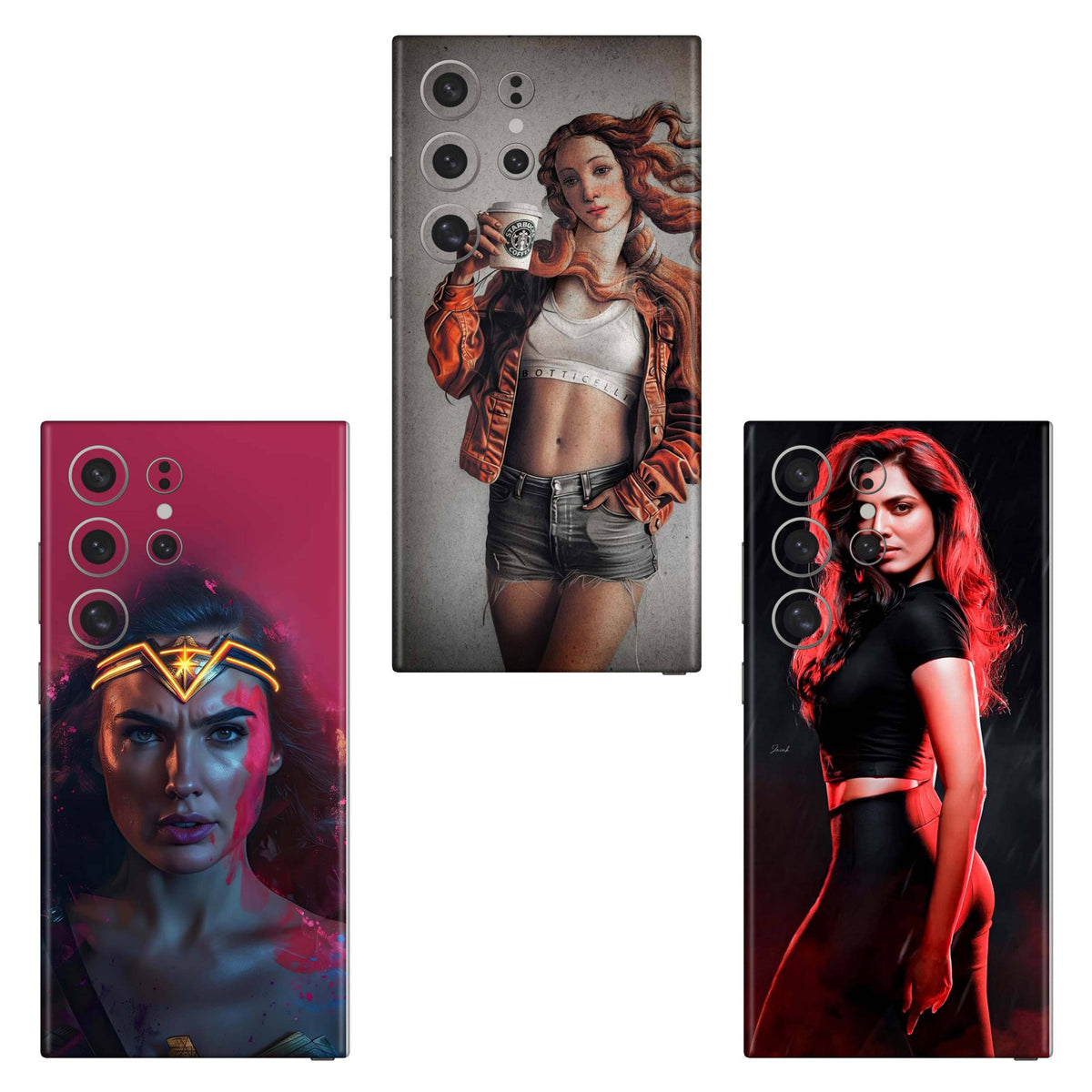 Combo 143 Mobile Skin Pack Of 3 Combo