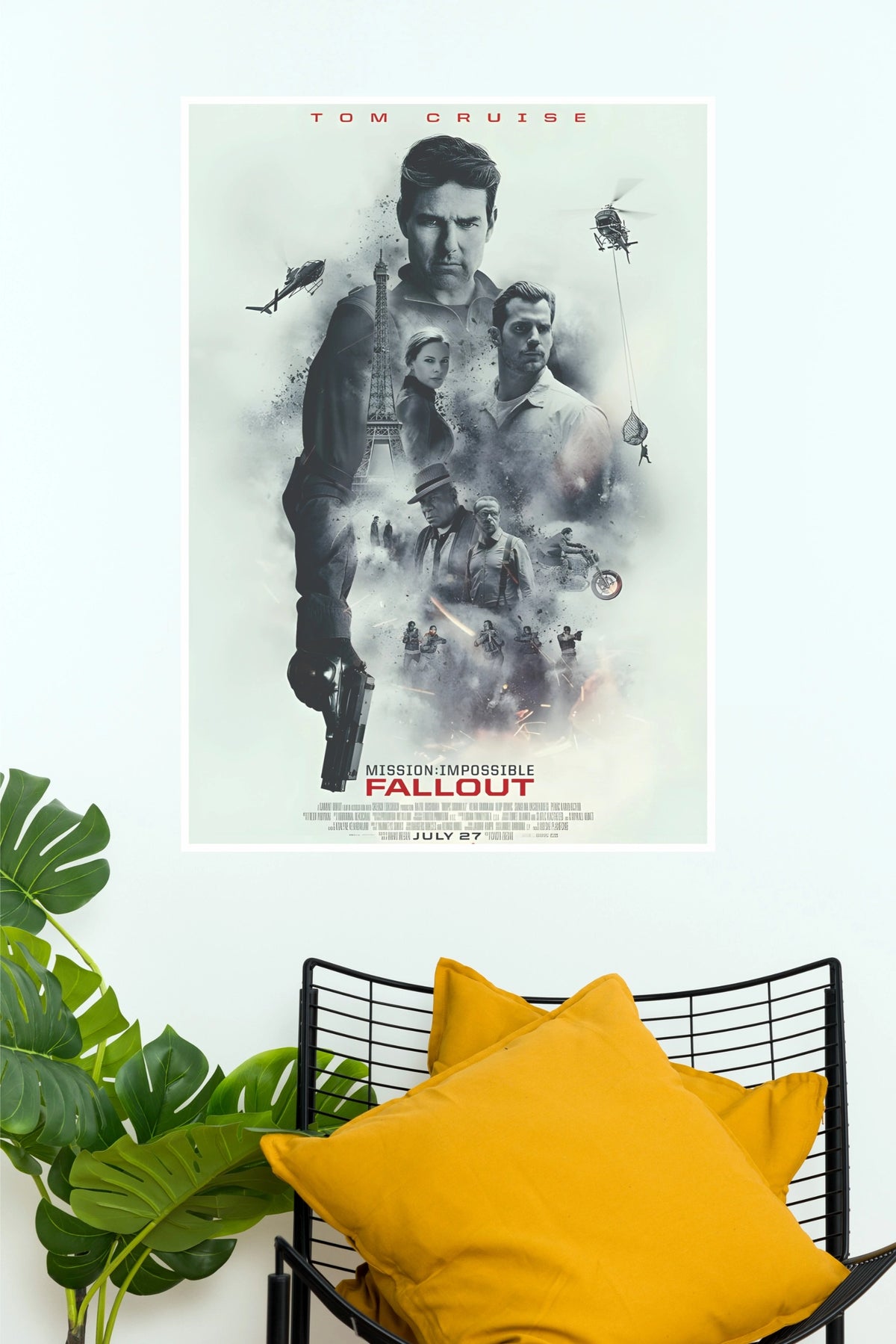 Mission Impossible Fallout Movie Poster Wall Art (Hollywood Poster)
