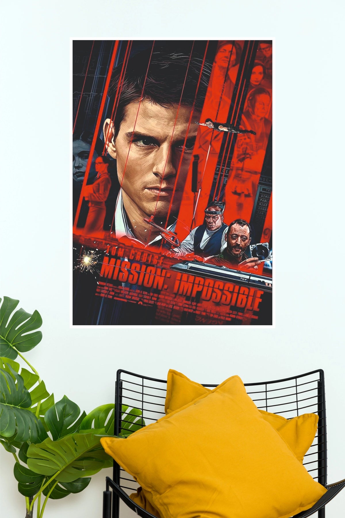 Mission Impossible Vintage Movie Poster – Retro Action Wall Art (Hollywood Poster)