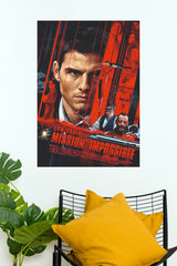 Mission Impossible Vintage Movie Poster – Retro Action Wall Art (Hollywood Poster)