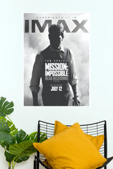 Mission Impossible Dead Reckoning Part One Tom Cruise Movie Poster – Black & White Wall Art   (Hollywood Poster)