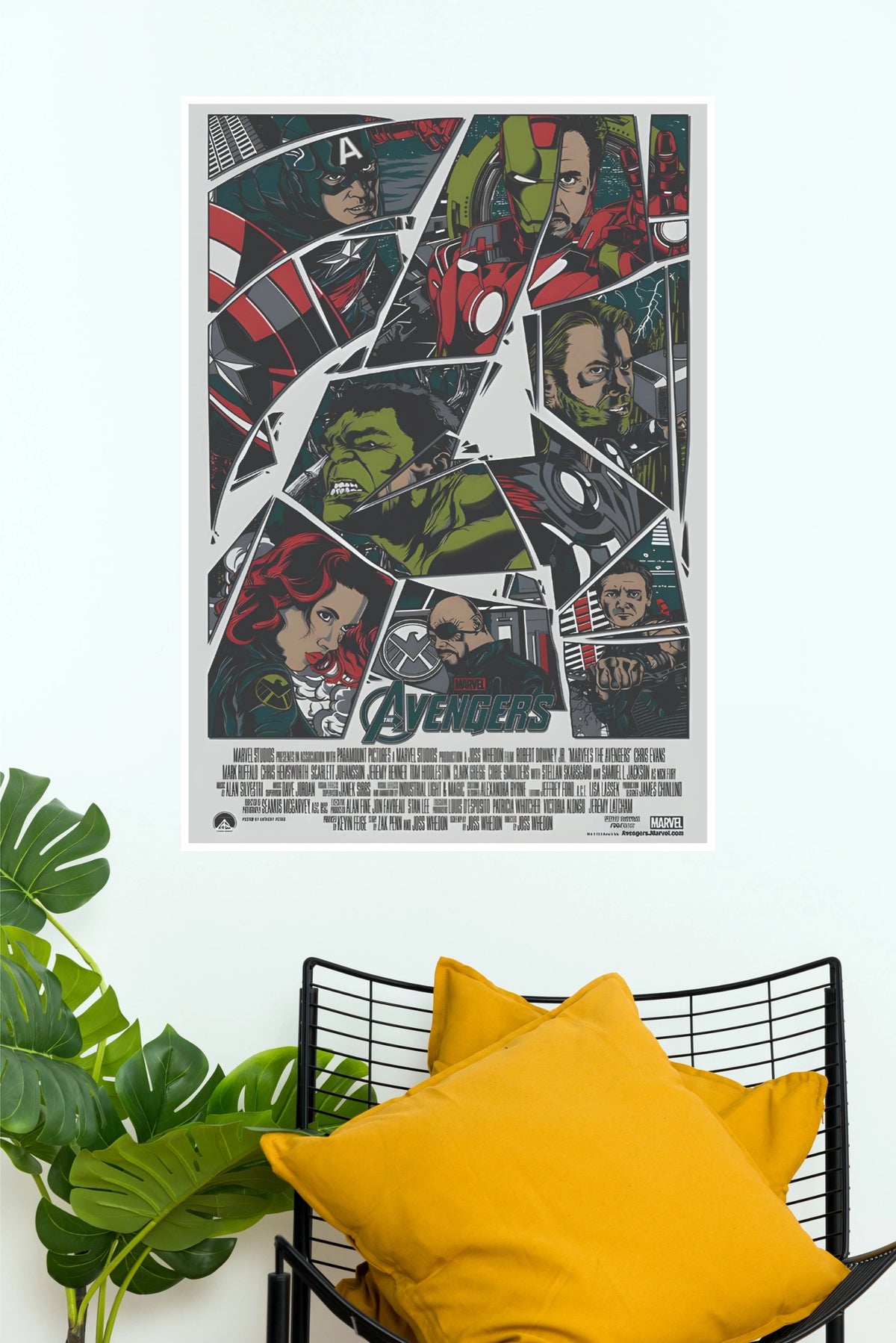 The Avengers Comic Style Movie Poster – Marvel Superhero Wall Art (Hollywood Poster)