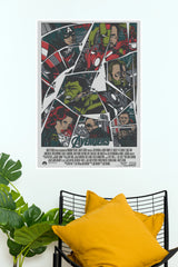 The Avengers Comic Style Movie Poster – Marvel Superhero Wall Art (Hollywood Poster)