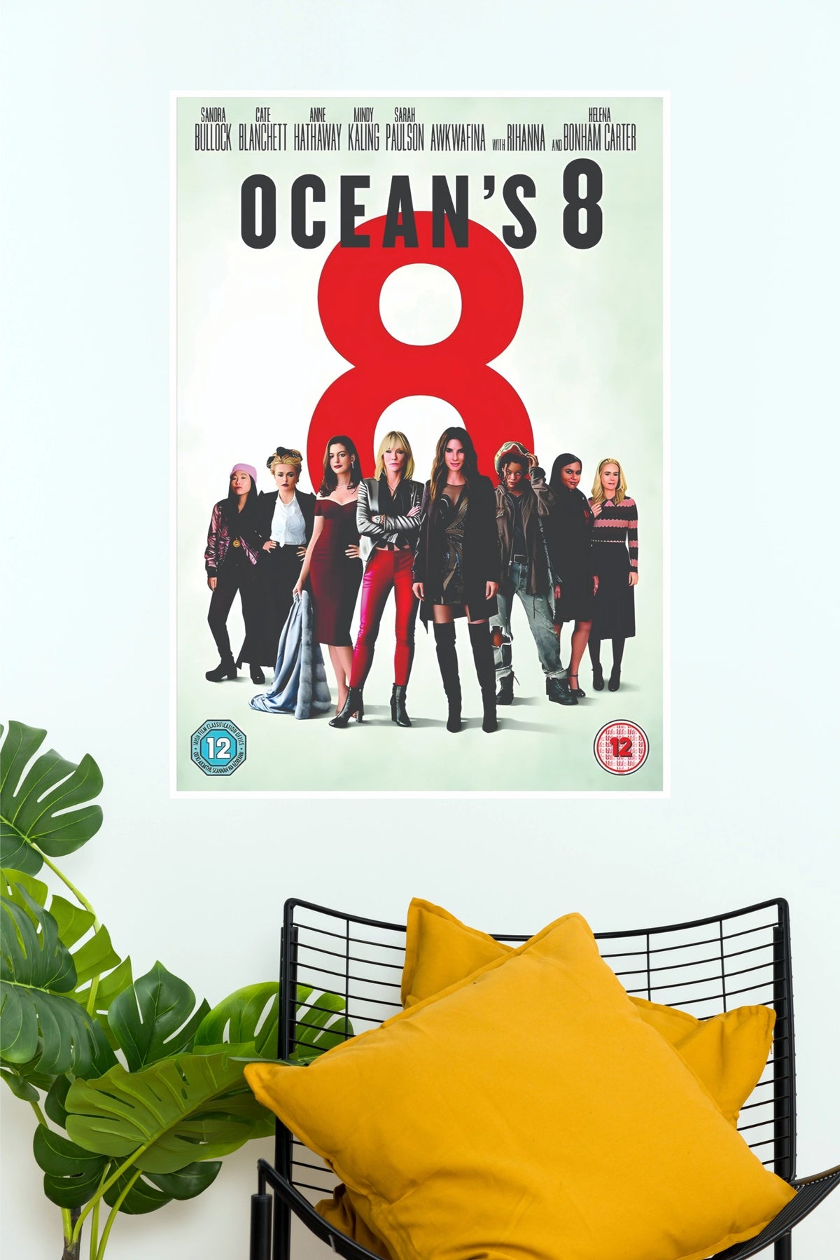 Ocean’s 8 Movie Printed Cushion Cover – Premium Digital Print Cushion (Hollywood Poster)