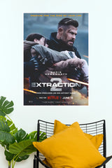 Extraction 2 Movie Poster – Chris Hemsworth Action Wall Art | Hollywood Movie Poster (Hollywood Poster)