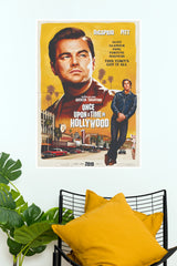 Once Upon a Time in Hollywood Poster – Vintage Hollywood Movie Wall Art | Leonardo DiCaprio & Brad Pitt (Hollywood Poster)