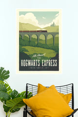 Hogwarts Express Harry Potter Movie Poster | Magical Train Wall Art (Hollywood Poster)