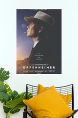 Oppenheimer Movie Poster – Cillian Murphy Vintage Cinematic Wall Poster (Hollywood Poster)