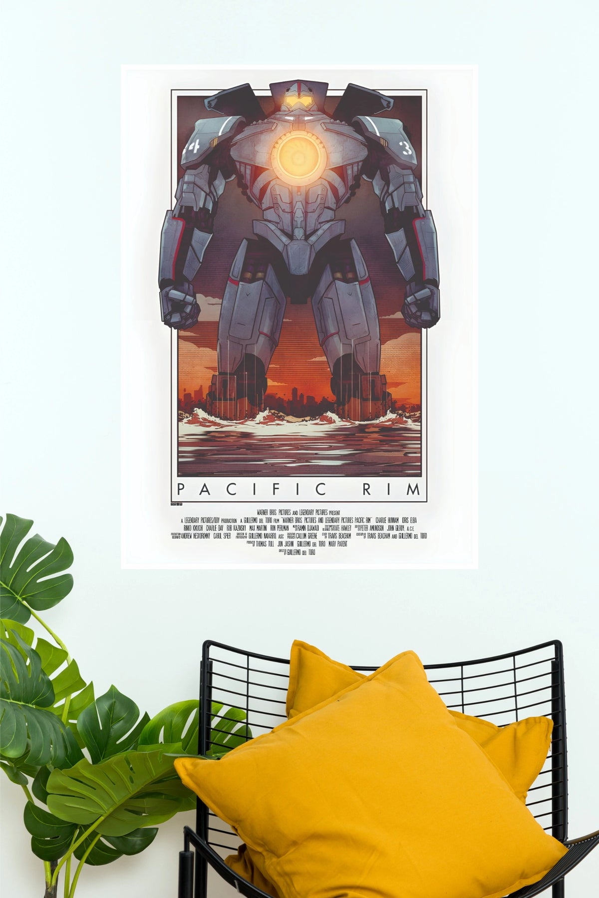 Pacific Rim Movie Poster – Giant Robot Jaeger Cinematic Wall Poster (Hollywood Poster)
