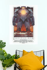 Pacific Rim Movie Poster – Giant Robot Jaeger Cinematic Wall Poster (Hollywood Poster)