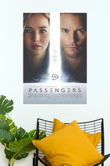 Passengers Movie Poster – Jennifer Lawrence & Chris Pratt Cinematic Wall Poster (Hollywood Poster)