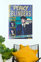 Peaky Blinders Vintage Comic Poster – Tommy Shelby Crime Series Wall Art (Hollywood Poster)