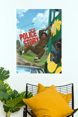 Police Story Jackie Chan Action Movie Poster   (Hollywood Poster)