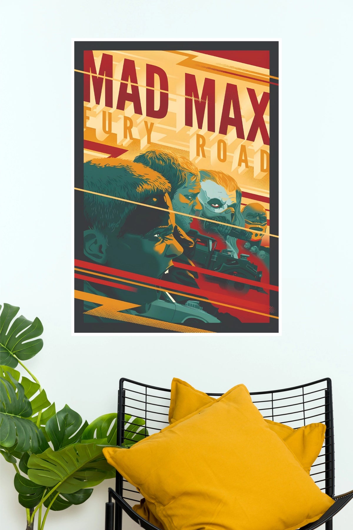 Mad Max: Fury Road Retro Illustrated Paper Wall Poster (Hollywood Poster)