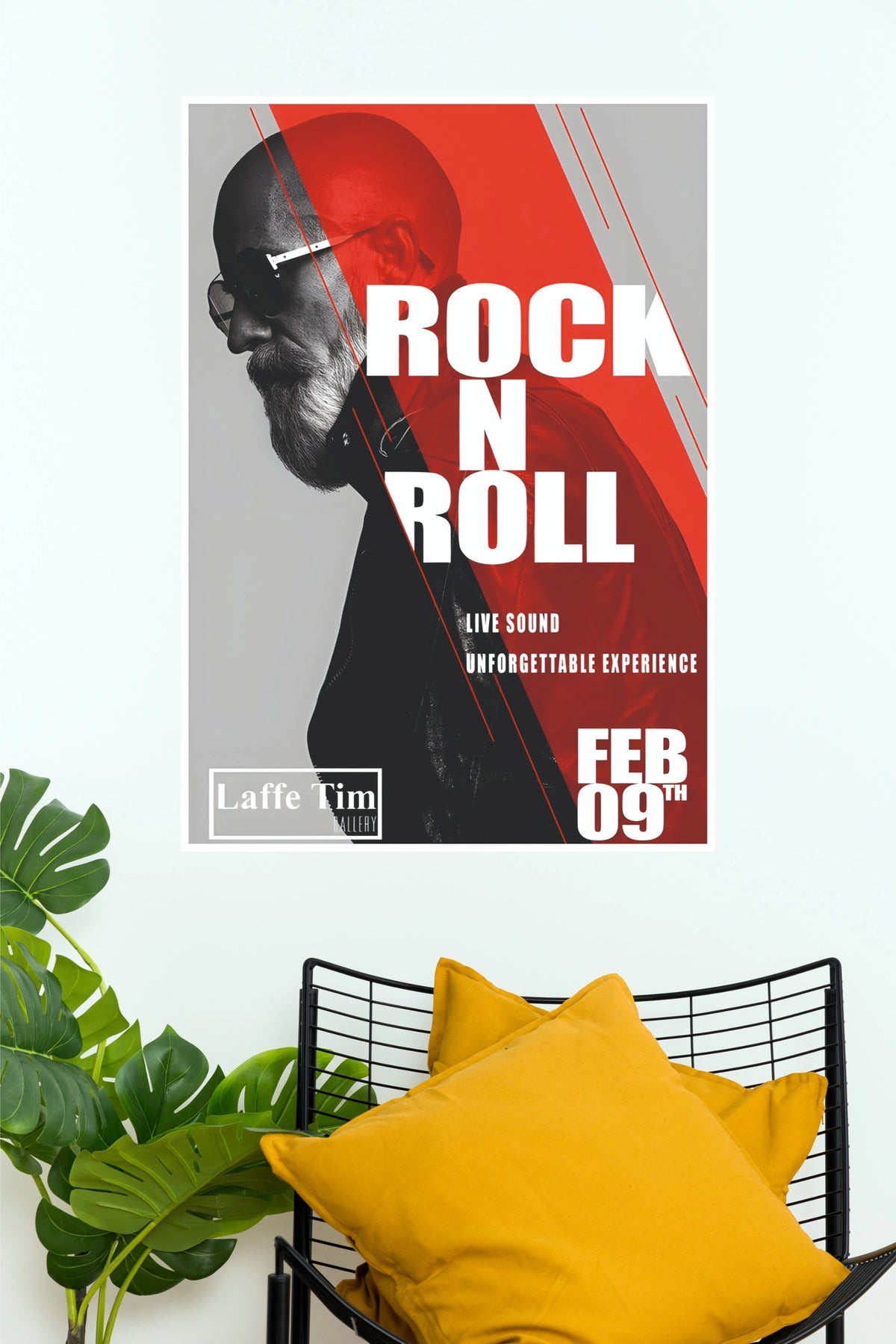 Rock N Roll Live Concert Avant-Garde Graphic Paper Wall Poster (Hollywood Poster)
