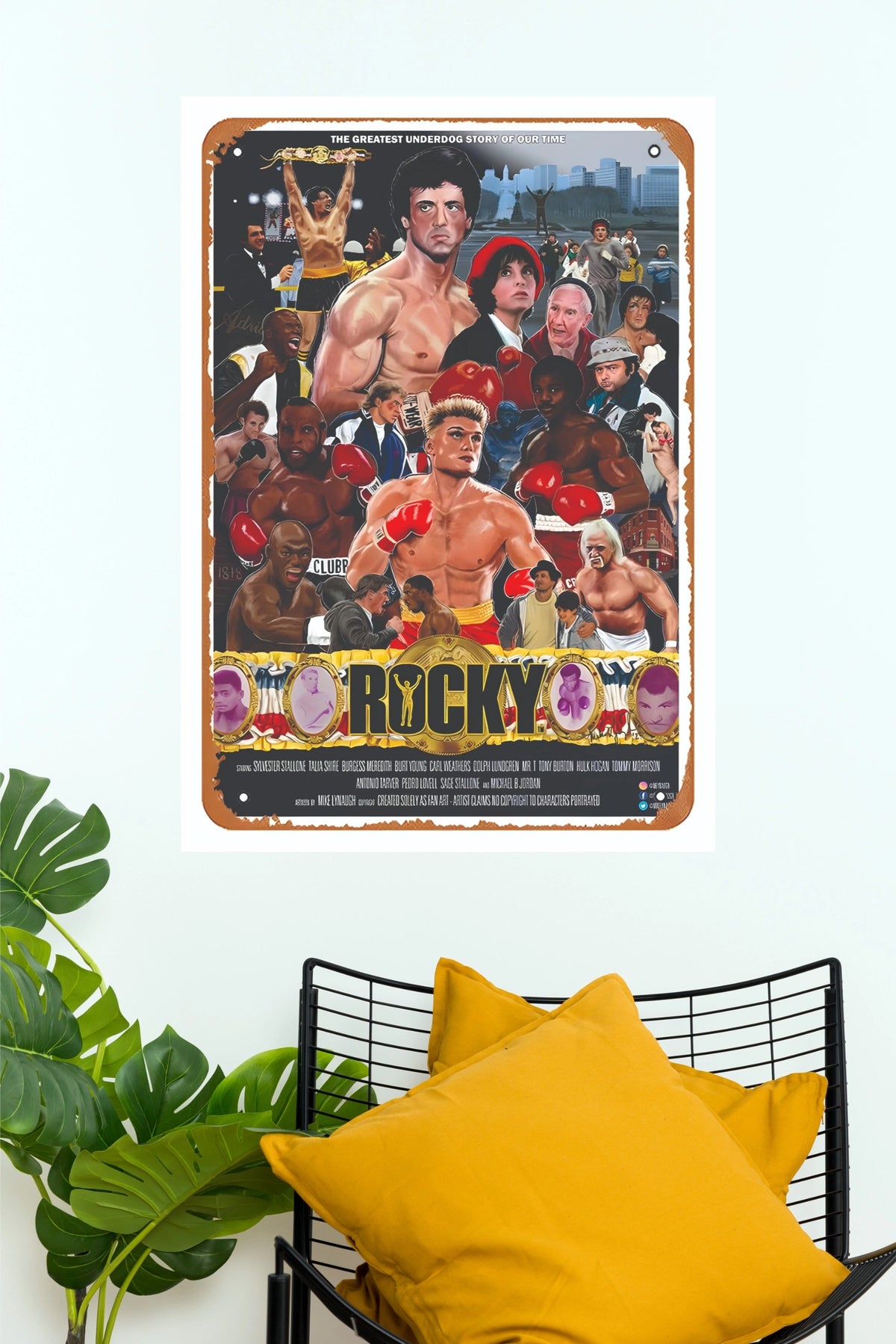 Rocky Balboa Ultimate Franchise Collage Paper Wall Poster (Hollywood Poster)