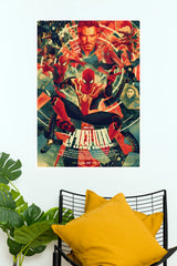 Spider-Man: No Way Home Illustrated Art Paper Poster (Hollywood Poster)