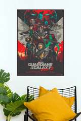 Guardians of the Galaxy Vol. 2 Illustrated Art Paper Poster (Hollywood Poster)