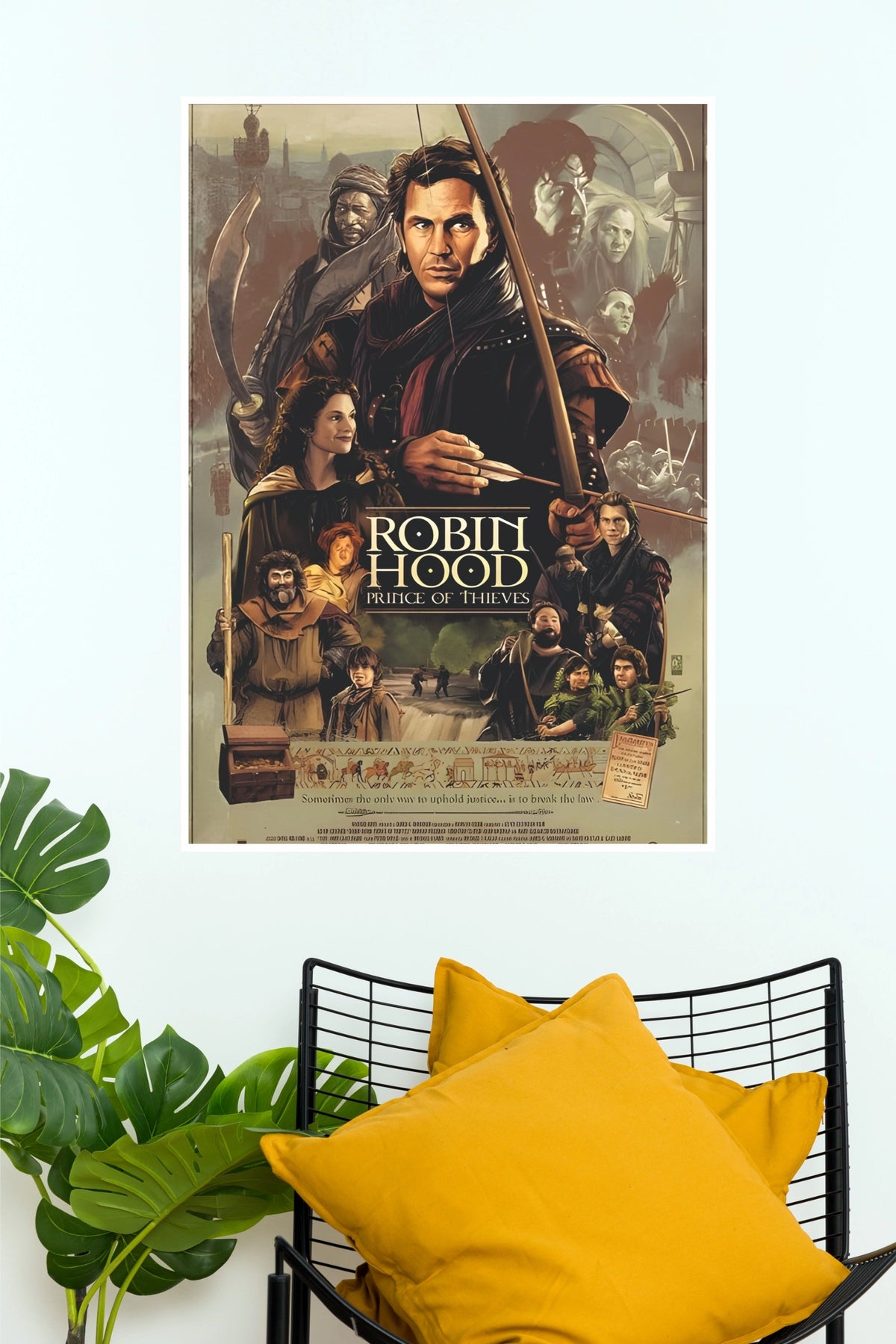 Robin Hood: Prince of Thieves Classic Vintage Movie Paper Poster (Hollywood Poster)