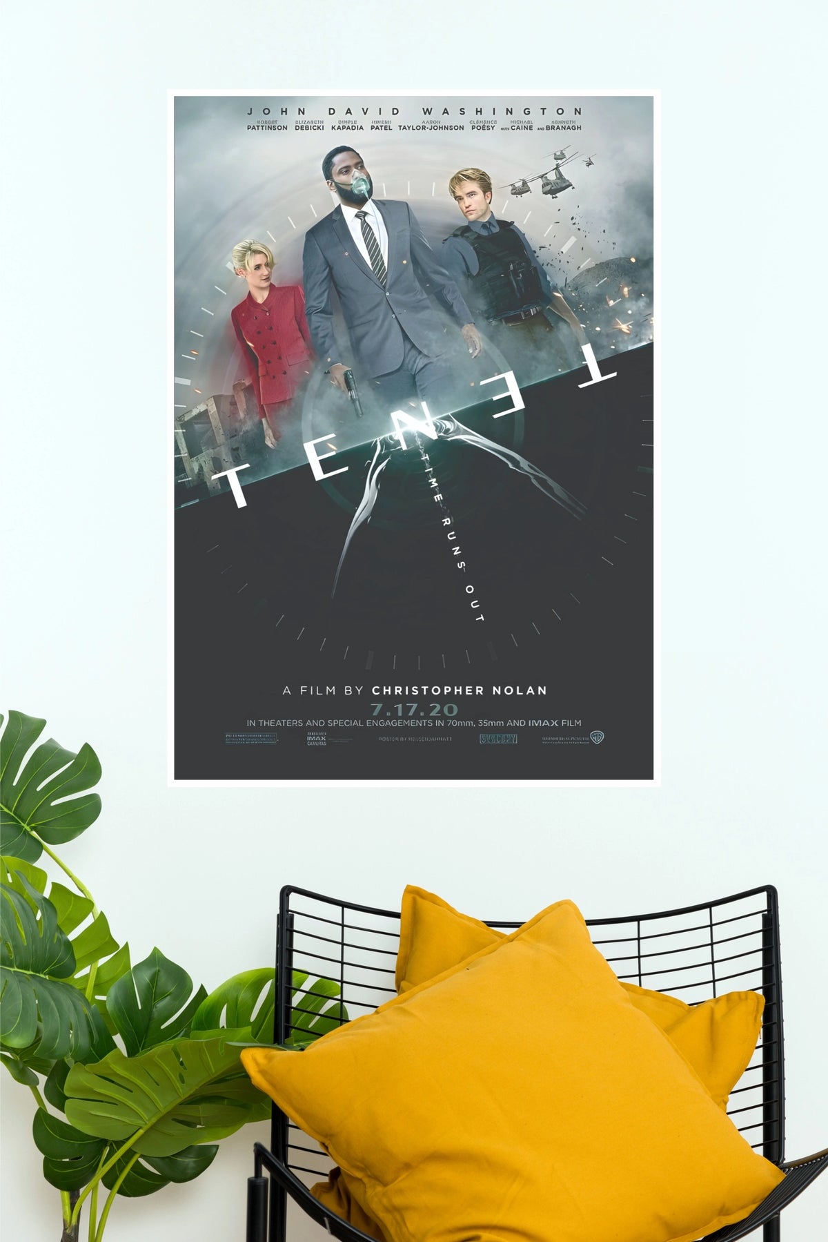 Tenet Christopher Nolan Sci-Fi Movie Paper Poster {Hollywood Poster)