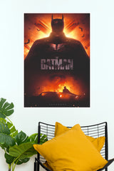 The Batman Robert Pattinson Dark Knight Paper Poster (Hollywood Poster)