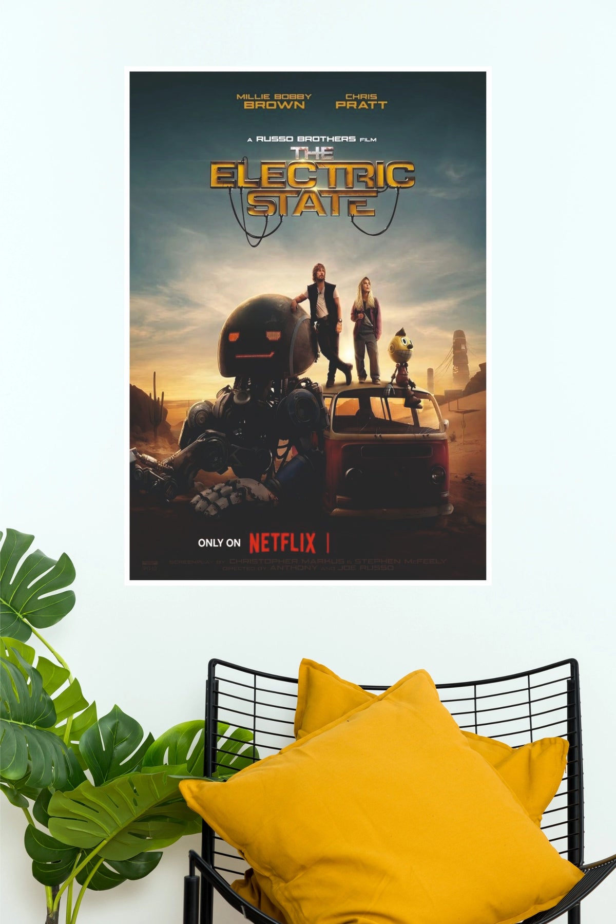 The Electric State Movie Paper Poster – Sci-Fi Netflix Film Wall Art Print (Hollywood Poster)