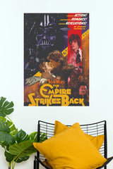 Star Wars: The Empire Strikes Back Paper Poster – Vintage Classic Movie Wall Art Print (Hollywood Poster)