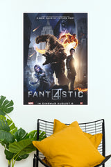 Fantastic Four (2015) Movie Paper Poster – Marvel Superhero Cinema Wall Art Print (Hollywood Poster)