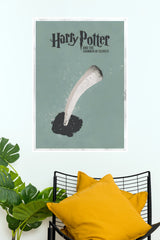 Harry Potter and the Chamber of Secrets Paper Poster – Minimalist Basilisk Fang Wall Art Print (Hollywood Poster)