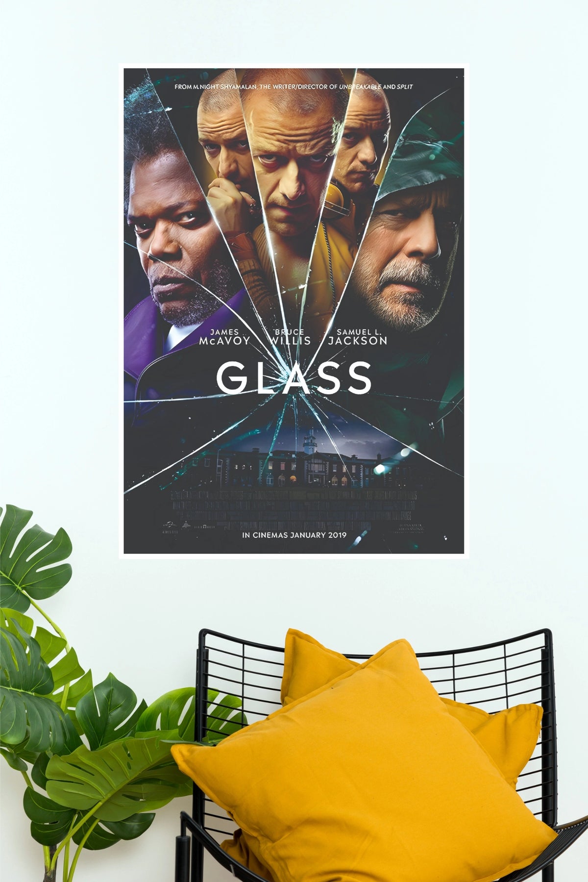 Glass (2019) Movie Paper Poster – M. Night Shyamalan Thriller Wall Art Print (Hollywood Poster)