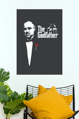 The Godfather Classic Movie Paper Poster – Marlon Brando Black & White Wall Art Print (Hollywood Poster)